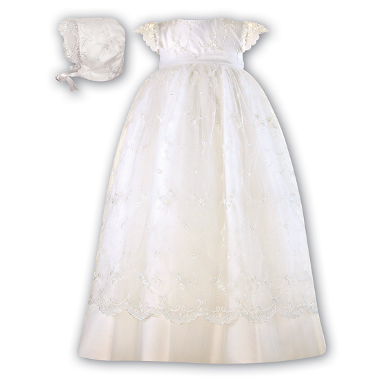 Sarah Louise Christening Robe & Bonnet - 116